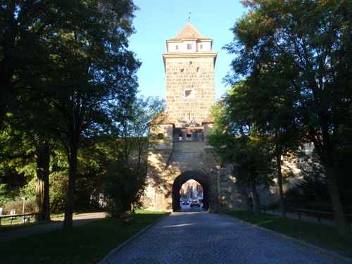 East Gate of the city fortress of Rothenburg.